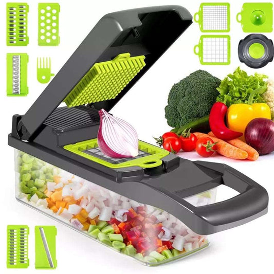 Vegetable Chopper, Pro Onion Chopper, Multifunctional 13 in 1 Food Chopper, Kitchen Vegetable Slicer Dicer Cutter